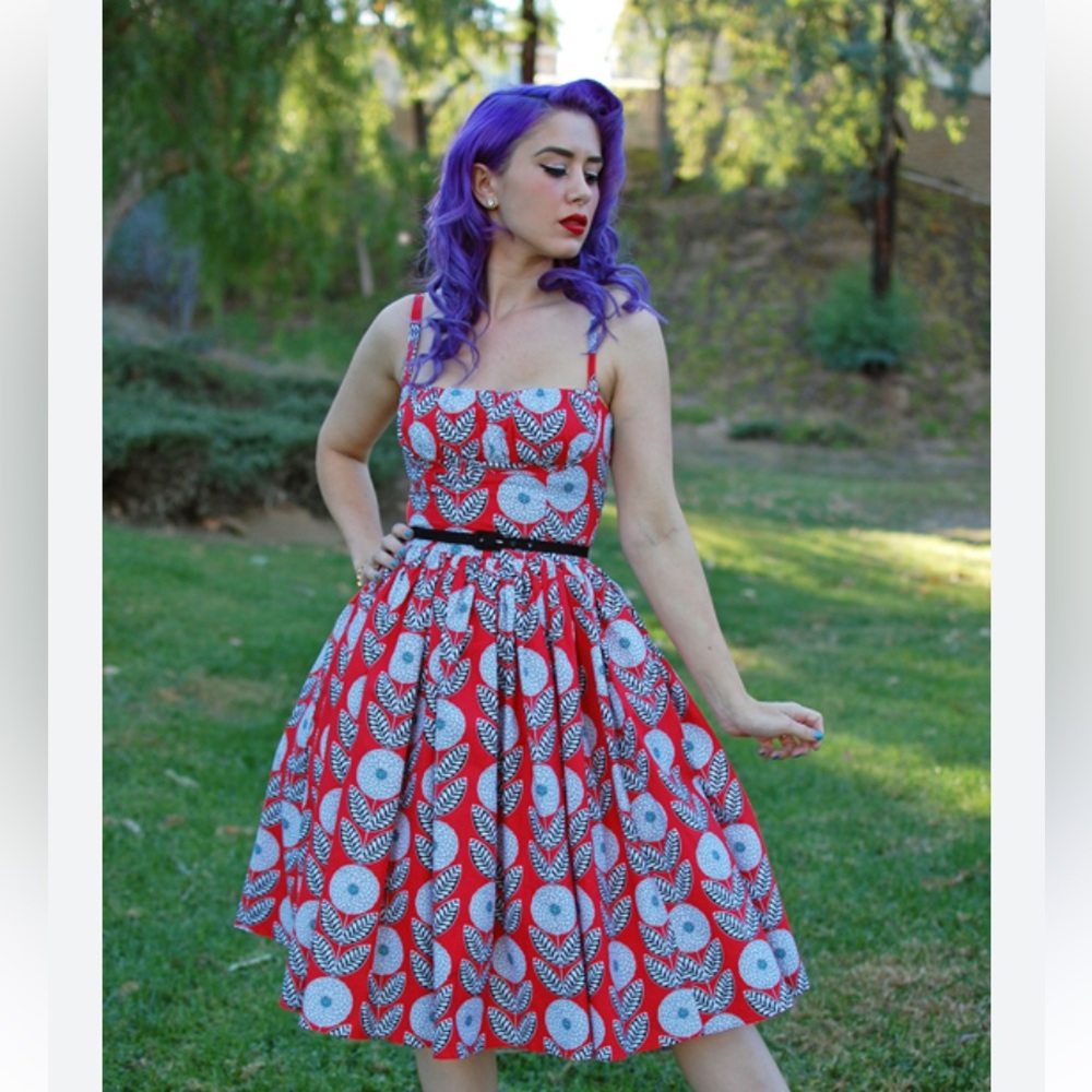 Bernie Dexter chrysanthemum dress size small
